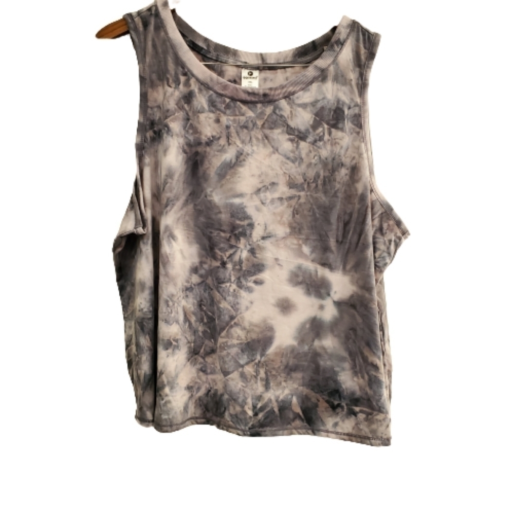 NWT 90 Degree By Reflex Mellow Pink Tie Dye Sleeveless Tank Size XX Large